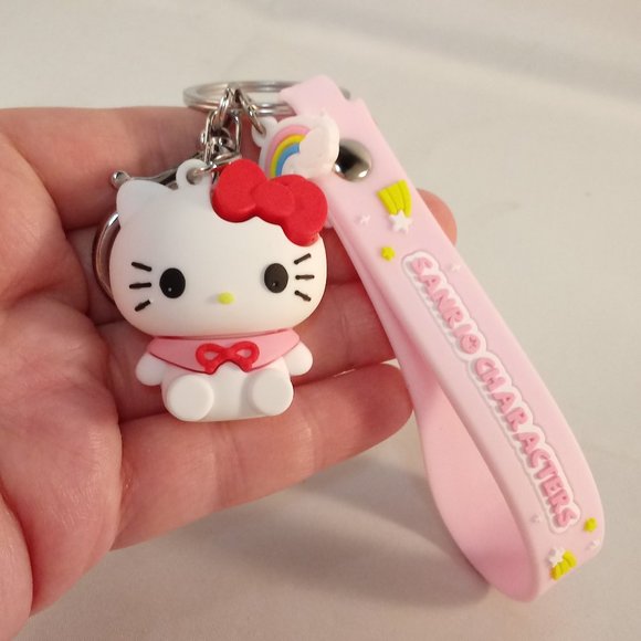 Hello Kitty Sanrio Key Chain Key Ring Charm Cute Figurine Keychain Party Gift - Picture 3 of 8